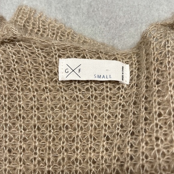 GXF Open Knit Button-Up Cardigan Sweater Sz-S - Picture 8 of 10
